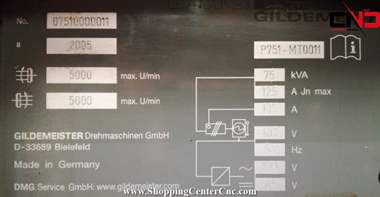 فرز تراش سی ان سی 8 محور Gildemeister GMX 250 linear ساخت المان
